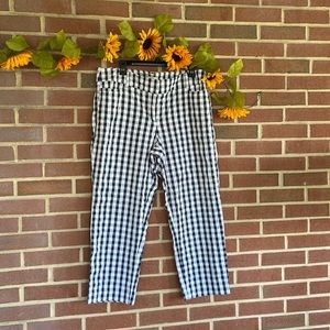LOFT Gingham Ankle Pants
